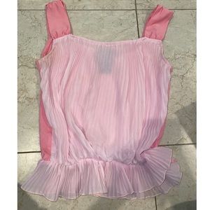 Pink Ruffle Shirt